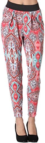 Vitamina USA Elegant Print Joggers #SP2640 (S, Tom)