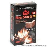 AW Perkins Break-n-Burn Fire starter Squares - 24 Squares Per Box