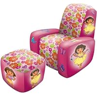Nickelodeon Dora Inflatable Chair and Ottoman by Rand