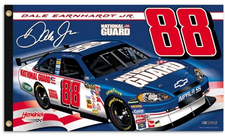 #88 Dale Earnhardt Jr 3'x5' National Guard 2-sided Flag ***FREE SHIPPING***