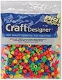 Pony Beads 6 by 9mm 720/Pkg, Neon Multi