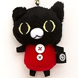 IMAGE OF Sentimental Circus black cat plush cellphone charm