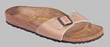 Birkenstock Sandal Madrid from Leather in pearl champagne with a regular insole