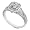 1 1/3ctw 14k White Gold Asscher Cut Diamond Engagement Ring (HI/SI)-Size 5.5