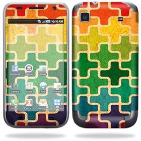Protective Vinyl Skin Decal Cover for Samsung Galaxy S 4G Cell Phone - Color Swatch by 
