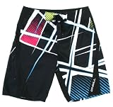 O'Neil Noah Solid Mens Boardshort (33, Black/Pink)