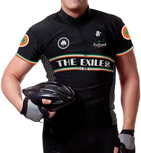 BEST Cycling Jersey - By Hincapie Sportswear - Limited Edition "Irish Exiles Design" -UV Proof - Race-Fit Jersey as used by BMC Racing - FREE Musette Bag with every Order - 5 Star Rated