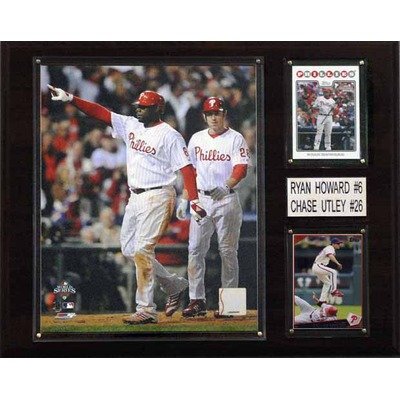 MLB Philadelphia Phillies Ryan Howard/Chase Utley Player Plaque