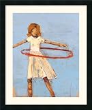 Hula no. 3 Framed Print by Becky Kinkead Framed