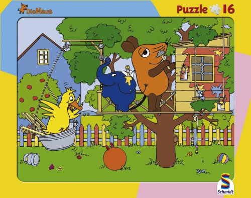 Die Sendung mit der Maus - Rahmenpuzzle, 16 Teile (Puzzle)