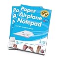Notizblock Paper Airplane Notepad Flugzeug Papierflieger