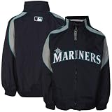 MLB Majestic Seattle Mariners Infant Authentic Elevation Full Zip Jacket - Navy Blue (12 Months)