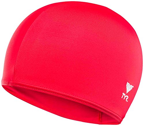 TYR Lycra Swim Cap, Red