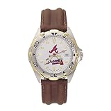 Atlanta Braves MLB All Star Watch with Leather Band - Men's from LogoArt