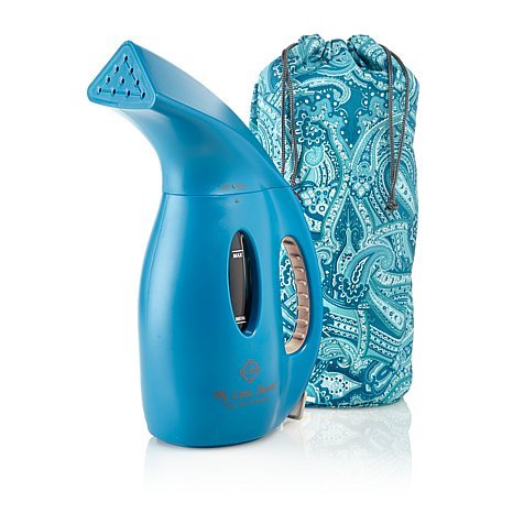 Joy Mangano Supreme Steam 900W Premier My Little Steamer and Paisley Bag – TURQUOISE