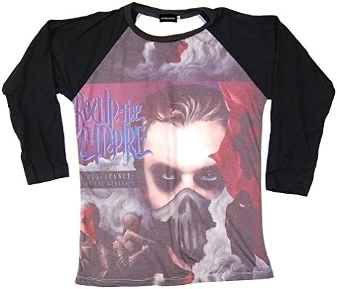 Punkpassion Women's Crown The Empire The Resistance White Baseball Raglan T-Shirt Medium