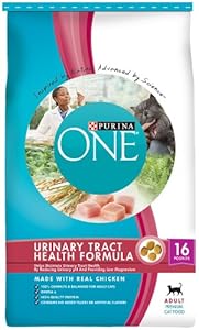 Purina One Cat Adult Urinary Tract Formula Cat Food, 16-Pound