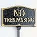 No Trespassing Statement Plaque