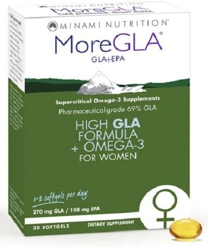 MoreGLA, GLA, Omega 3 Womens Formula, Premenstrual, Skin, Joint, Bone Health -30
