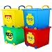LEGO 4-piece Square Stacking Basket Set with Wheels TSB-SQ