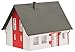 Faller 130315 Single-Family HouseHO Scale Building Kit, Red