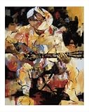 Blues Guitar by Suzanne McCourt poster print,27 in. x 34 in.