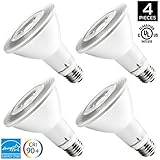 4-Pack of Hyperikon&reg; PAR30 LED Bulb, 12W (65W equivalent), 900lm, 3000K (Soft White Glow), CRI93+ Flood Light Bulb, 40&deg; Beam Angle, Medium Base (E26), Dimmable, UL-Listed and ENERGY STAR&reg;-Qualified