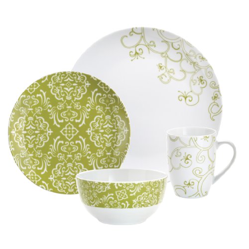 Rachael Ray Dinnerware Curly-Q 4-Piece Dinnerware Place Setting On Sale