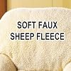 FLEECE BACK REST LUMBAR SUPPORT AID ARMCHAIR CUSHION