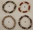 Wood and Coconut - Stretch Bracelet or Anklet