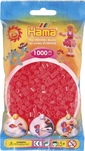 HAMA 207-35 - Perlen neon-rot, 1000 St&uuml;ck Preisvergleich