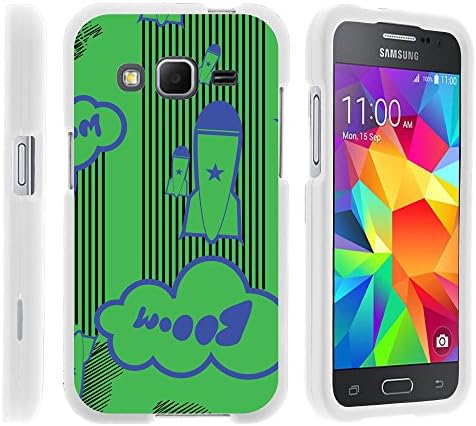 Core Prime, Stylish Personalized Protective Snap On Hard Case Phone Protector for Samsung Galaxy Core Prime G360 by MINITURTLE - Booming Rockets