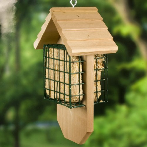 Redwood Double Suet Feeder for Woodpeckers