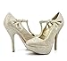 DREAM PAIRS Women's Mary-jane Close Toe Stilleto Platform Heel Pump New