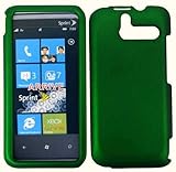 Dark Green Rubberized Hard Case Cover Protector for HTC 7 Pro