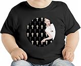 Australian Model Rapper Cross Pattern Portrait オーガニックベビーTシャツ 12 - 18 Months
