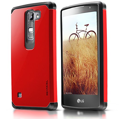 Evocel® LG Escape 2 / Spirit H443 Case - Dual Layer Armor Protector Case For LG Escape 2 / LG Spirit H443 (AT&T / Cricket)- Retail Packaging, Fire Engine Red Evocel® LG Escape 2 / Spirit H443 Case - Dual Layer Armor Protector Case For LG Escape 2 / LG Spirit H443 (AT&T / Cricket)- Retail Packaging, Fire Engine Red