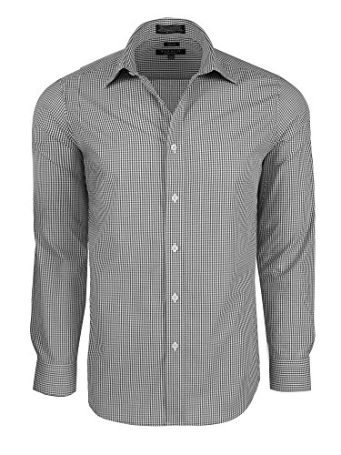 Men's Slim Fit Gingham Check Dress Shirt - Many Colors Available