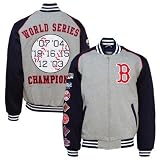 Boston Red Sox Gray Fleece Varsity Jacket