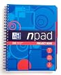 Npad Wirebound Polypropylene A4+ Project Book - Blue