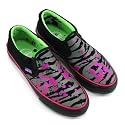 Underground SlipOn FLUORO ZEBRA silver pink