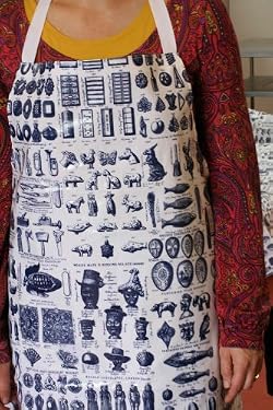 Rococo Print Adult Oilcloth Apron