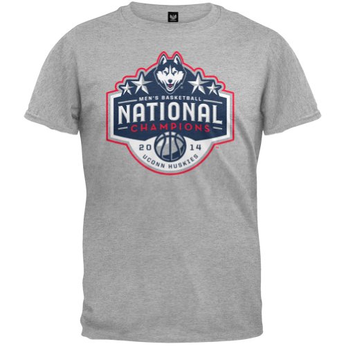 UCONN Huskies 2014 NCAA Official Mens National Champion Logo T-Shirt Basketball