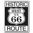 Nostalgic Route 66 Tin Sign : Historic Route 66