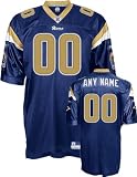 St. Louis Rams Personalized Authentic Navy Jersey - 52