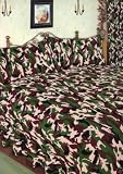 Army Camouflage Single Duvet/Quilt Cover With Pillowcase Bedding Set