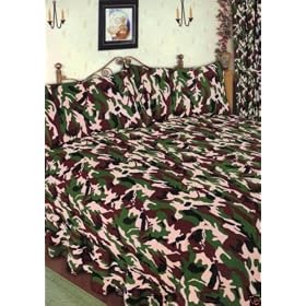 Army Camouflage Single Duvet/Quilt Cover With Pillowcase Bedding Set