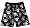 Black and White Skulls boxer shorts for men - Small