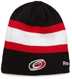 NHL Men's Center Ice Official Team Player Knit Hat (Carolina Hurricanes, One Size Fits All)