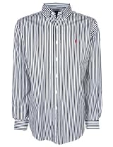 Ralph Lauren Mens Shirt Bold Striped Black